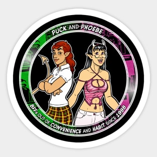 Puck and Phoebe: BFFs Sticker